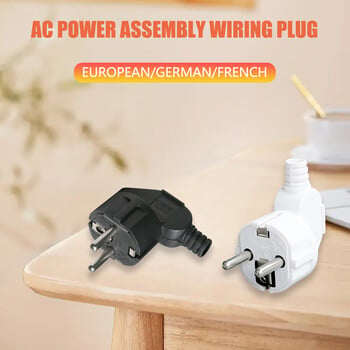 EU Plug 4,8mm DIY Συναρμολογήστε προσαρμογέα ηλεκτρικής πρίζας Κορέα Ιταλία Ισπανία Ευρωπαϊκό πρότυπο για το σπίτι