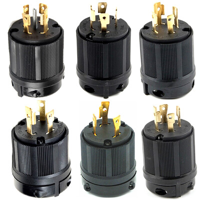 Negru 20A 30A America Industry Twist Lock Power Plug L14-30P 6-30P 5-30P 15-30P 18-30P 19-30P L21-30P 20P US Fire Connector Stear