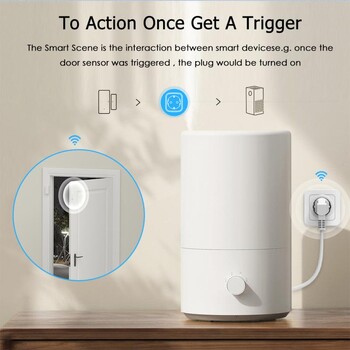 16A/20A WiFi Smart Plug Wireless Power Monitoring Υποδοχή ΕΕ για οικιακή συσκευή Το τηλεχειριστήριο APP Λειτουργεί με την Alexa Google Home