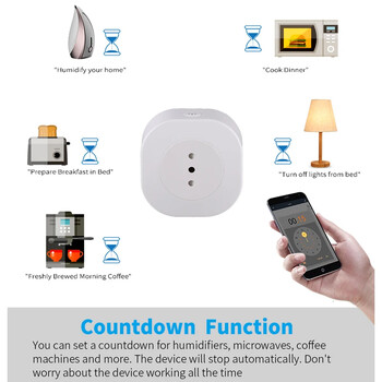 16A Wifi Smart Plug Италия Чили Контакт Захранване с таймер USB зарядно Tuya SmartLife APP Гласов контрол работи за Google Home Alexa