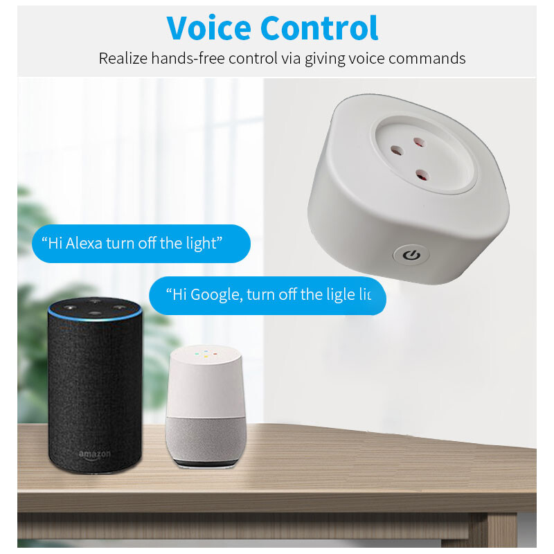 16A Izrael Italija Swit Plug Smart Wifi Power Plug Bežična utičnica Utičnica Radite s Alexa Google Home Assistant Tuya SmartLife APP