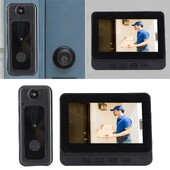 Bežična video kamera za kućno zvono 1080P HD širokokutni noćni vid 2 Way Talk Pametno WiFi video zvono s monitorom za kućno praćenje