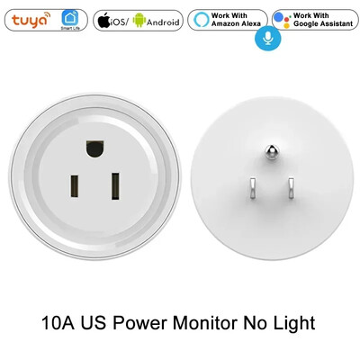 EU US UK DE BR AU IN WiFi Smart Plug Prise Smart Life Tuya App Telecomandă fără fir Priză de alimentare Alexa Google Home Fără hub