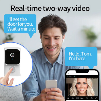 Διασυνοριακό Νέο προϊόν Βίντεο Smart Doorbell Mobile Remote Voice Chat Υψηλής ευκρίνειας Night Vision Infrared Doorbell Χονδρική