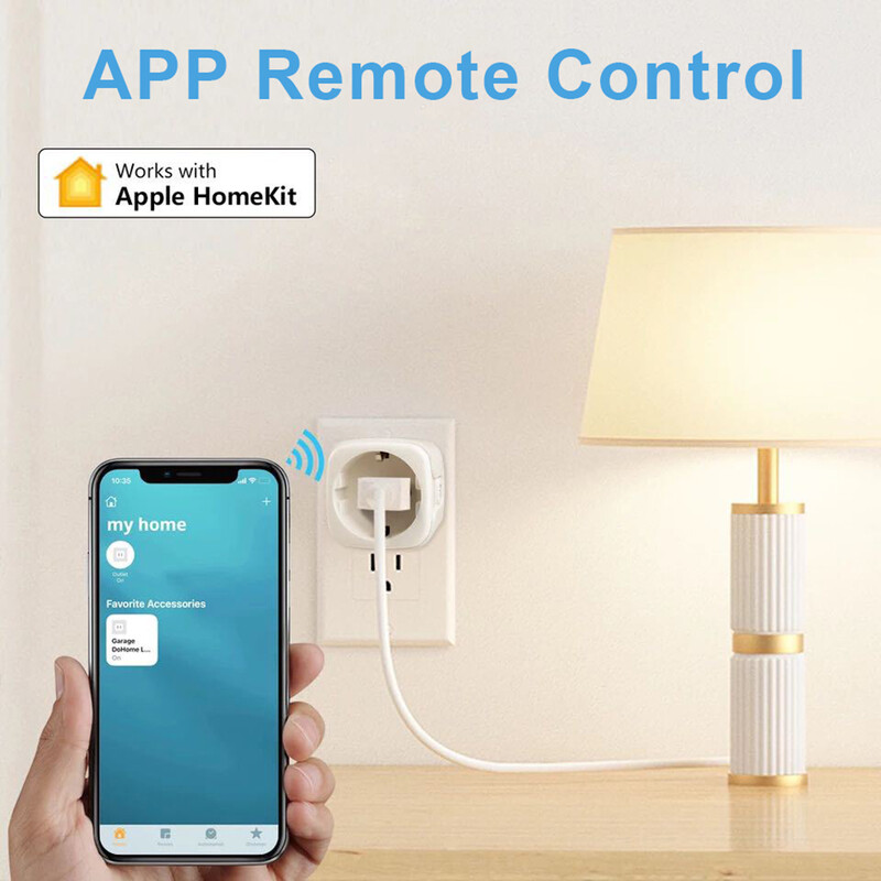 Matter EU Plug WiFi Smart Socket 16A Πρίζα οικιακής συσκευής Τηλεχειριστήριο Λειτουργία φωνής Λειτουργεί με το Alexa Google Home HomeKit