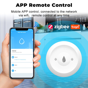 Tuya Smart for Zigbee Water Sensor Flood Water Detector Detector App Remote Monitoring Support Home Assistant Zigbee2mqtt