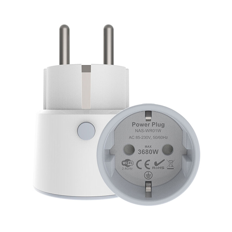16A 3680W EU Smart Plug Wifi Inteligentna utičnica Monitor napajanja Bežična utičnica Glasovna kontrola Radi s Alexa Google Home Tuya