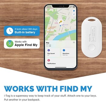 GPS етикет за деца/възрастни Smart AirTag Mini Pet Tracker Bluetooth Smart Tag Car Lost Tracker за Apple IOS система Find My