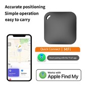 Tracker GPS inteligent Bluetooth Funcționează cu Apple Găsește-mi aplicația ITag Dispozitiv de memento anti-pierdere Localizator evaluat MFI Cheie de mașină Căutare pentru copii de companie