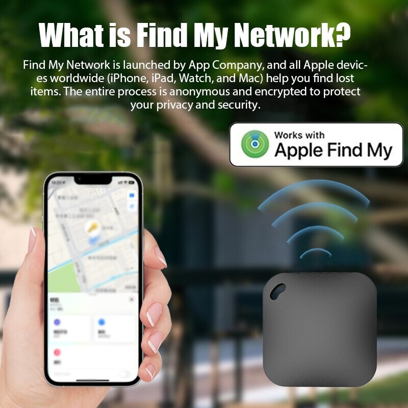 Tracker GPS inteligent Bluetooth Funcționează cu Apple Găsește-mi aplicația ITag Dispozitiv de memento anti-pierdere Localizator evaluat MFI Cheie de mașină Căutare pentru copii de companie