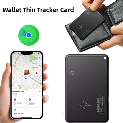 Új vezeték nélküli töltés nyomkövetési helye Wallet Tracker kártya Vízálló GPS lokátor Dolgozzon az Apple-lel Find My App Bluetooth Tracker