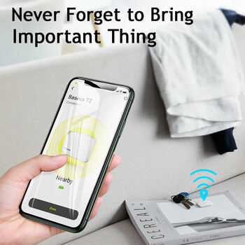 Baseus Wireless Smart Tracker Anti-lost Alarm Tracker Key Finder Child Bag Wallet Finder APP GPS Record Anti Lost Alarm Tag