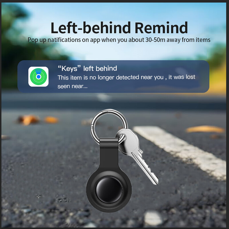 Securitate Bluetooth Etichetă GPS bazată pe aplicația Apple Find My Tracker anti-pierdere Localizare sunet Memento de mesaj Alarma Dispozitiv Găsește chei