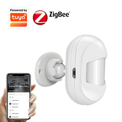 Tuya Smart ZigBee3.0 PIR mozgásérzékelő beépített akkumulátor Passzív infravörös érzékelő biztonsági betörésjelző érzékelő Smart Life alkalmazás