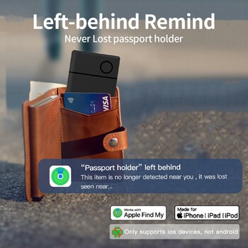 Интелигентен Bluetooth GPS тракер за карти, базиран на IOS Find My APP Anti Lost Item Locator за iPhone Bag Bag Key Finder Tag