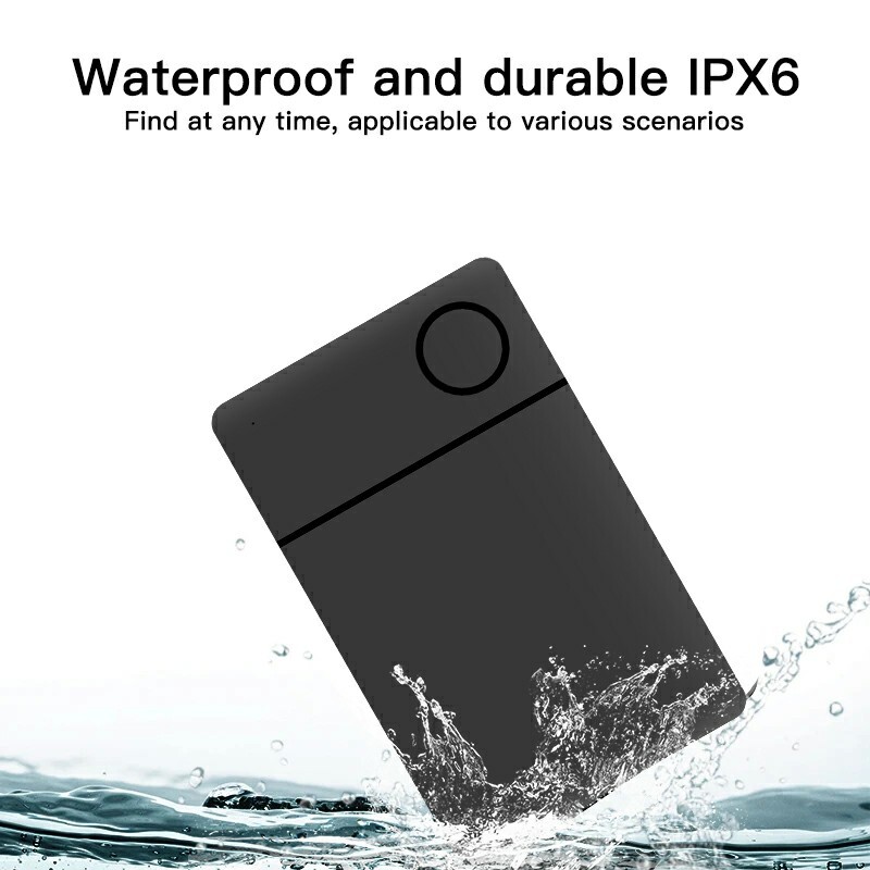 Tracker inteligent de card GPS Bluetooth, bazat pe IOS Găsește aplicația mea Localizator de articole anti-pierdute pentru geanta de bagaje iPhone Tag Finder Key