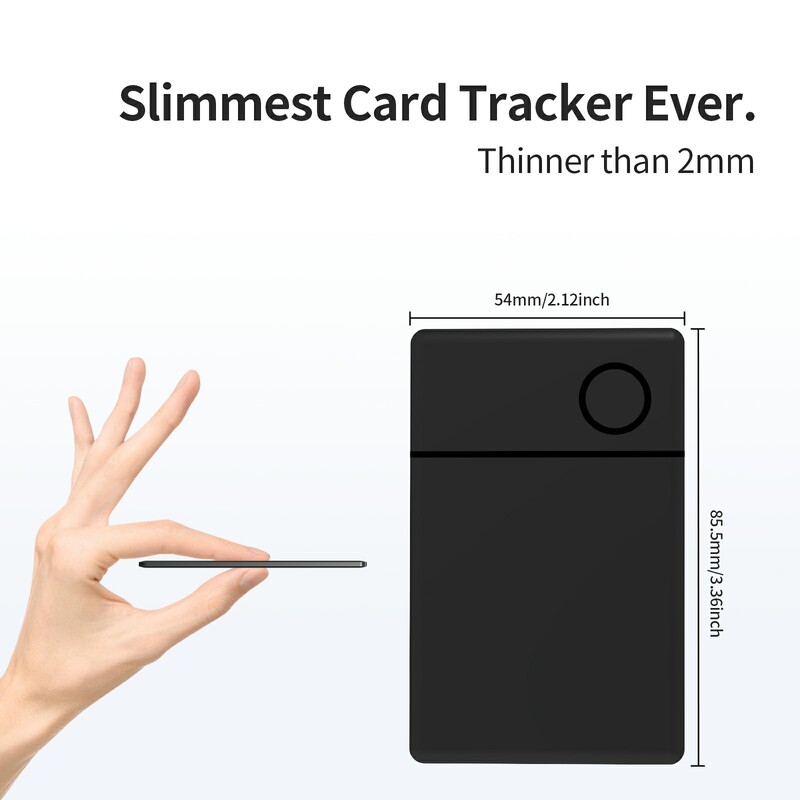 Tracker inteligent de card GPS Bluetooth, bazat pe IOS Găsește aplicația mea Localizator de articole anti-pierdute pentru geanta de bagaje iPhone Tag Finder Key