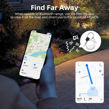 Mini tag Tracker за Apple iOS система Find My APP air tag Child/key Finder Pet bike Bag Anti Lost Tracker Smart Bluetooth airtag