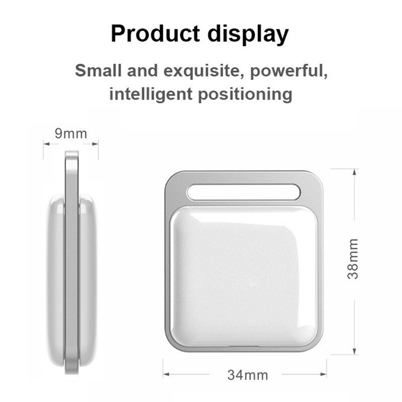 Ασύρματο Mini GPS Tracker Anti-lost Alarm Bag Wallet Finder APP Εγγραφή GPS Έξυπνη ετικέτα συμβατή με Bluetooth για iPhone/Android