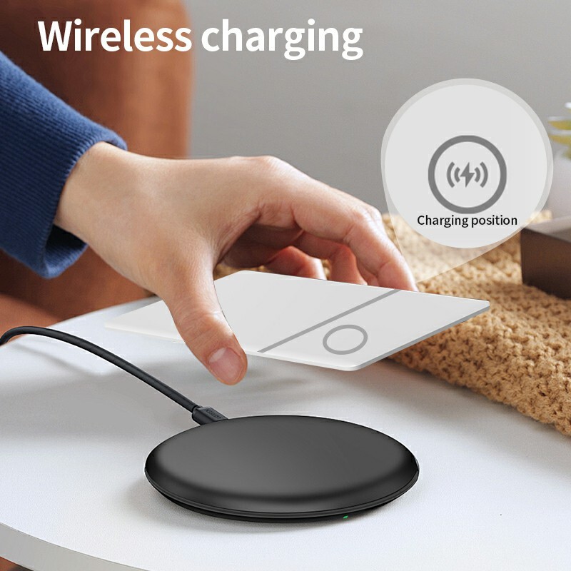 Bezdrôtové nabíjanie iCard Bluetooth Globálny sledovač polohy založený na technológii Apple Find My Smart Card Locator, vyhľadávač značiek peňaženky, hlas Siri