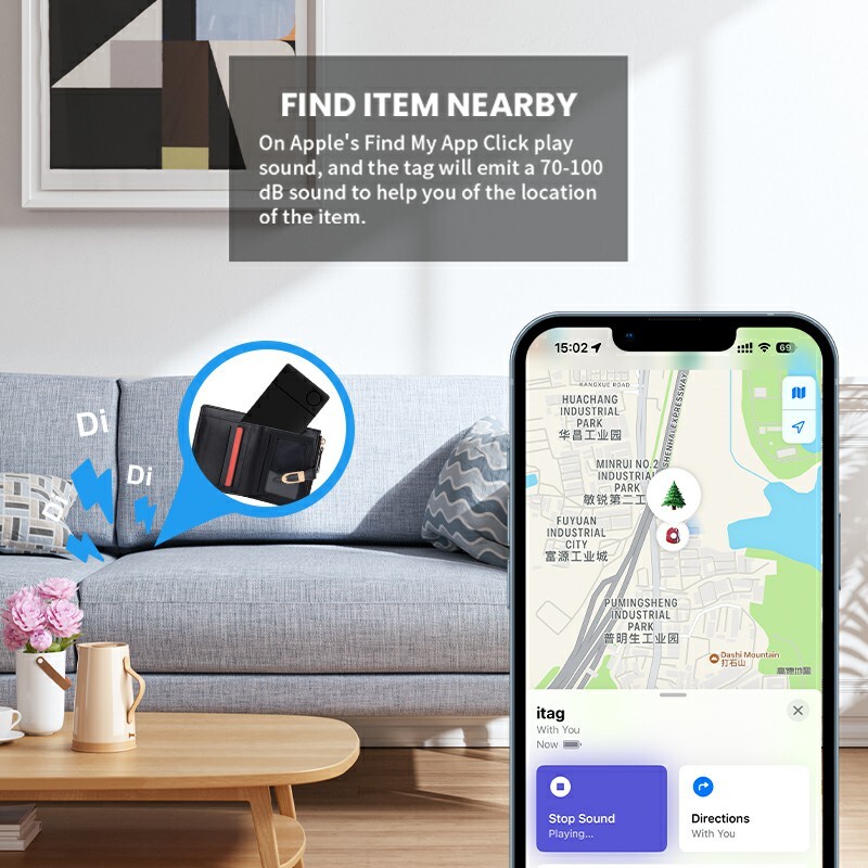 Bezdrôtové nabíjanie iCard Bluetooth Globálny sledovač polohy založený na technológii Apple Find My Smart Card Locator, vyhľadávač značiek peňaženky, hlas Siri
