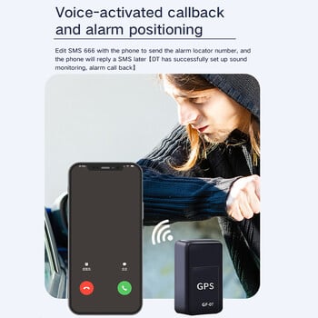 GF-07 Мини магнитен GPS тракер Магнитно SOS проследяващо устройство за дълъг режим на готовност за автомобил/човек/домашен любимец Проследяване на местоположението Локатор в реално време