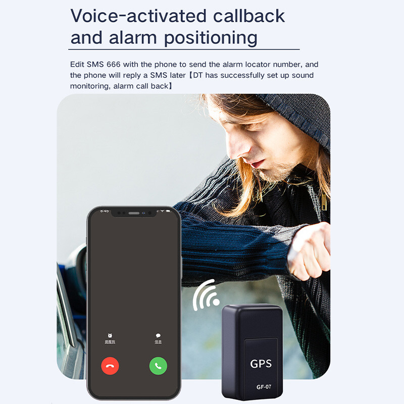 GF-07 Mini Magnetic GPS Tracker Long Standby Magnetic SOS Tracking Device ForCar/Person/Pet Location Tracker Εντοπιστής σε πραγματικό χρόνο