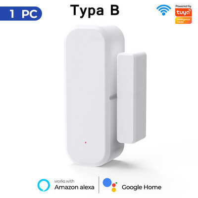Tuya WiFi Smart Door Door Window Sensor Smart Home Sigurnosna zaštita Alarmni sustav Detektori otvorenih/zatvorenih vrata za Alexa Google