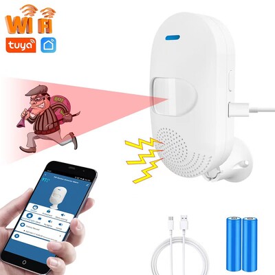 Tuya WiFi Home Διαρρηκτικό Αισθητήρας Υπέρυθρων Συναγερμών Ανιχνευτής Κίνησης Αισθητήρας PIR Smart Life APP Προστασία Ασφαλείας Remote Monitor APP