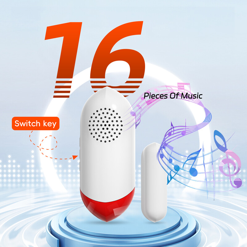 Tuya WiFi senzor dverí a okien, detektor otvárania dverí, zvukový alarm, časované zapnutie a vypnutie, zabezpečenie domácnosti, inteligentná aplikácia