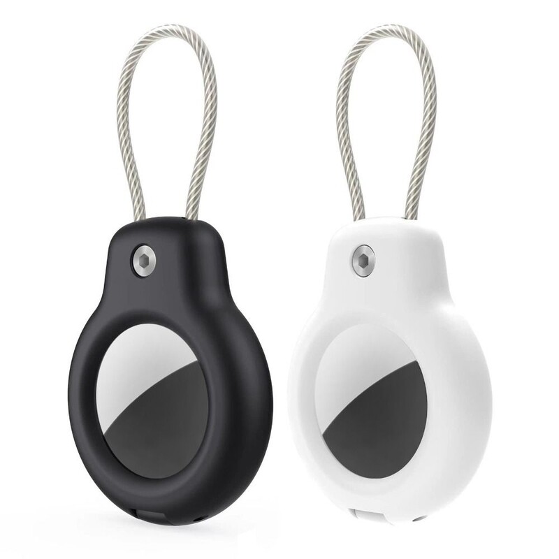 Προστατευτική θήκη υπολογιστή Casual με συρμάτινο μονόχρωμη θήκη κλειδαριάς κατά των απωλειών Μπρελόκ για αποσκευές Apple AirTag