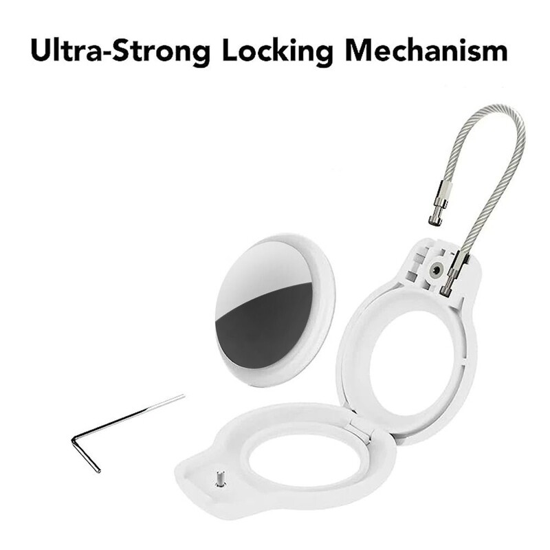 Προστατευτική θήκη υπολογιστή Casual με συρμάτινο μονόχρωμη θήκη κλειδαριάς κατά των απωλειών Μπρελόκ για αποσκευές Apple AirTag