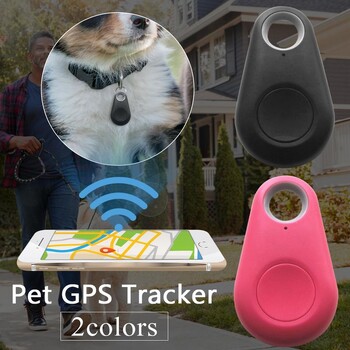 Mini Fashion Smart Dog Pets Bluetooth4.0 GPS Tracker Anti-lost Alarm Tag Wireless Child Bag Портфейл Finder Key Locator In Stock