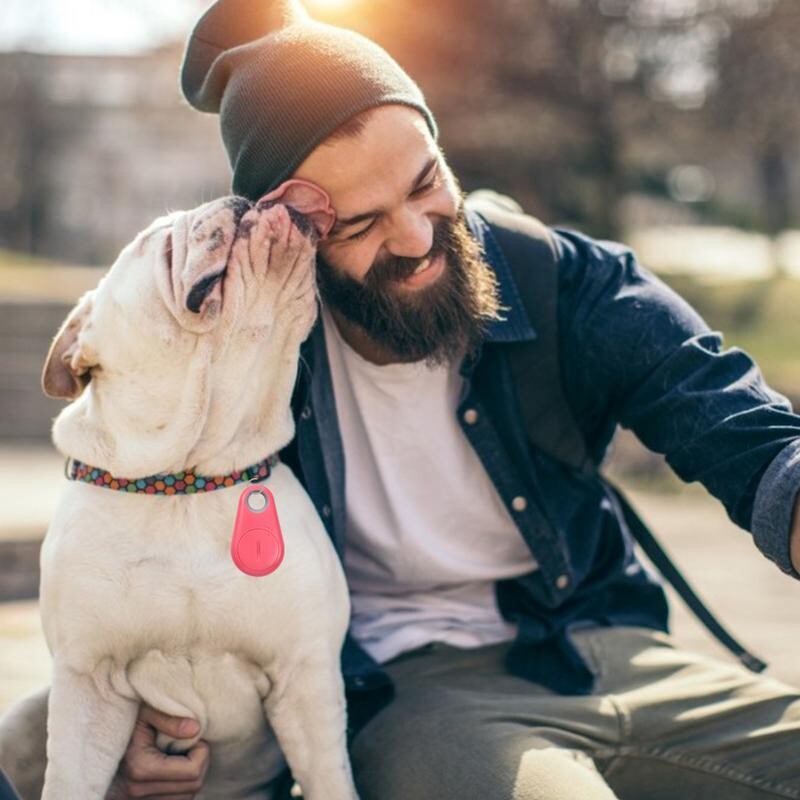 Mini Fashion Smart Dog Animale de companie Bluetooth4.0 Tracker GPS Etichetă de alarmă anti-pierdere Wireless Geanta pentru copii Portofel Localizator de chei În stoc