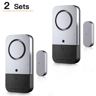 Wsdcam durų lango jutiklis, nepriklausomas atsidarantis magnetinis durų jutiklis, 130 dB belaidė apsaugos signalizacija