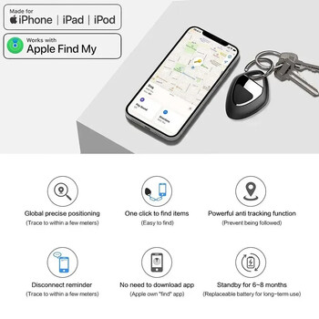 Finder Security SmartTrack Link Smart Tag с Apple Find My Key Bluetooth GPS Tracker за Earbud Luggage MFi Finder IOS