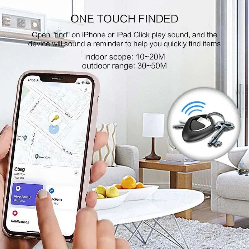 Finder Security SmartTrack Link Smart Tag ar Apple Find My Key Bluetooth GPS izsekotājs Earbud Bagage MFi Finder IOS ierīcēm
