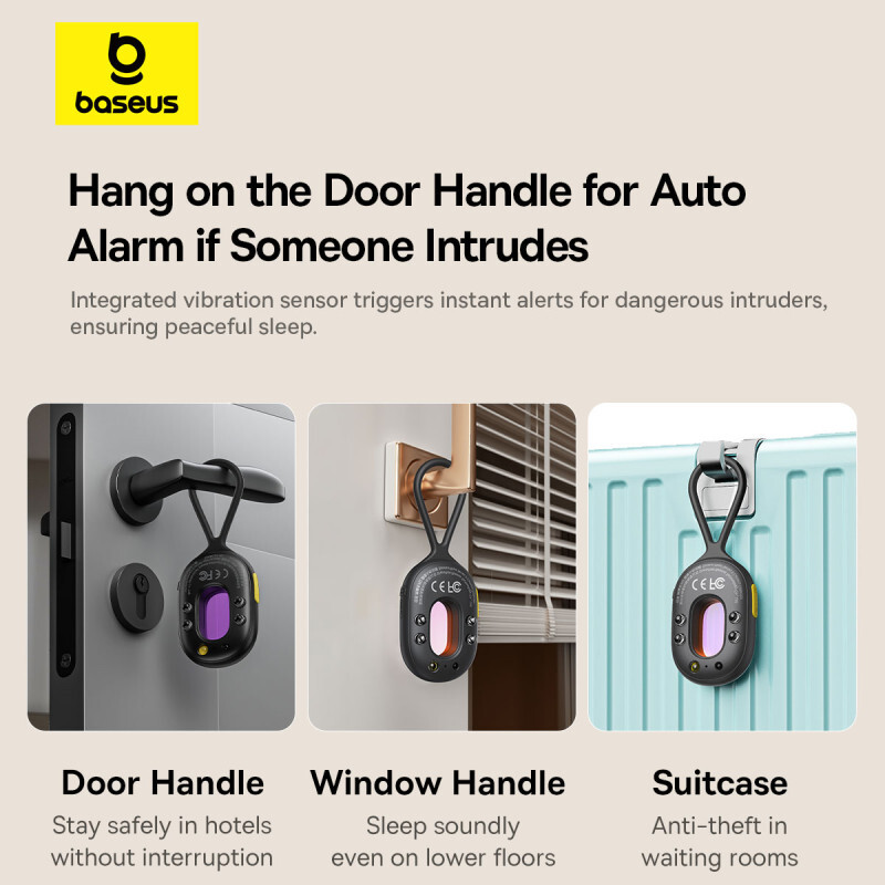 【Novo】Detektor kamere Baseus Inteligentni detektor signala skrivene kamere Punjivi viseći sigurnosni alarmni detektor zaštite