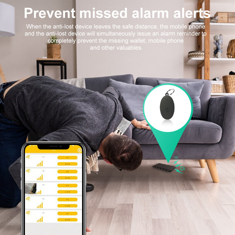 Găsitor de pisici pentru câini Mini dispozitiv de urmărire GPS Tracker anti-pierdere pentru copii Portofel cheie pentru animale de companie Localizator inteligent de urmărire Bluetooth IOS/Android