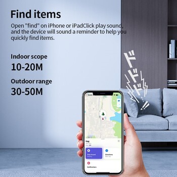 MFI Smart Bluetooth GPS Tracker Работи с IOS Find My Anti Lose Reminder Device for Iphone Tag Replacement Locator Smart Airtag