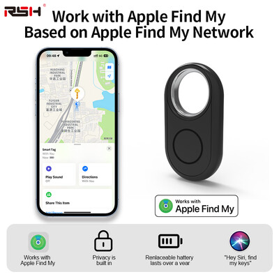 MFI Smart Bluetooth GPS Tracker funcționează cu IOS Găsește-mi dispozitivul de memento anti-pierdere pentru localizator de înlocuire a etichetei iPhone Smart Airtag