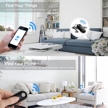 Anti Lost Key Finder Smart Bluetooth 4.2 GPS Tracker Аларма Портфейл Keyfinder Locator Pet Dog Child Tracker Finder