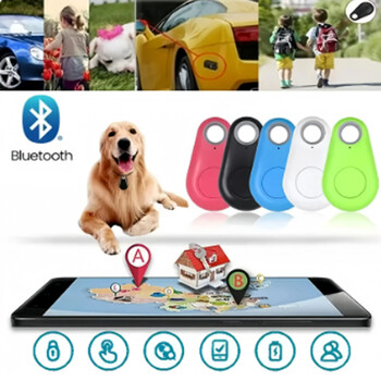 Mini Fashion Smart Dog Pets Bluetooth 4.0 GPS Tracker Anti Lost Alarm Tag Wireless Child Bag Wallet Key Finder Locator