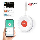 Tuya ZigBee SOS tipka za hitne slučajeve Alarm za stariju djecu Pomoć za hitne slučajeve Prebacivanje Sigurnosna zaštita doma Kontrola aplikacije Smart Life