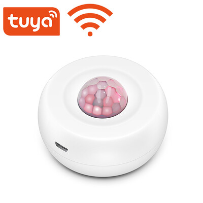 Tuya WiFi Motion PIR Sensor Detector USB φόρτιση Αισθητήρας κίνησης WIFI Υποστηρίζει καμία λειτουργία APP Ασύρματο σύστημα ασφαλείας σπιτιού