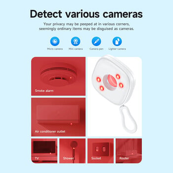 Πλήρης εμβέλεια κάμερα κρυφό Finder Anti-spy Bug Listening Συσκευή GPS Tracker ασύρματος σαρωτής σήματος για ταξίδια στο σπίτι στο γραφείο