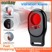 Camluxy Detector portabil de cameră anti candid Scanare în infraroșu pentru hotel în aer liber Detector de cameră ascunsă cu alarmă IR cu LED antifurt
