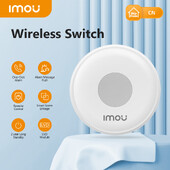 Comutator fără fir inteligent Imou Buton de urgență ZigBee 3.0 Telecomandă fără fir Modul LVD Acasă inteligentă prin Gateway