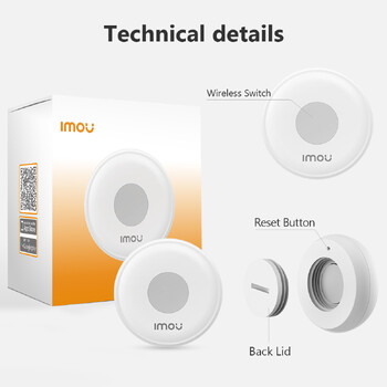 Imou Smart Wireless Switch Emergency Button ZigBee 3.0 Wireless Remote Control Module LVD Intelligent Home via the Gateway