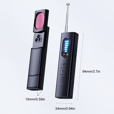 Ασύρματοι ανιχνευτές κάμερας 25 ωρών Ώρα εργασίας Συσκευές ακρόασης Finder Ηλεκτρονικό σάρωθρο για ταξίδια Αυτοκίνητο ξενοδοχείου για μπάνιο γραφείου